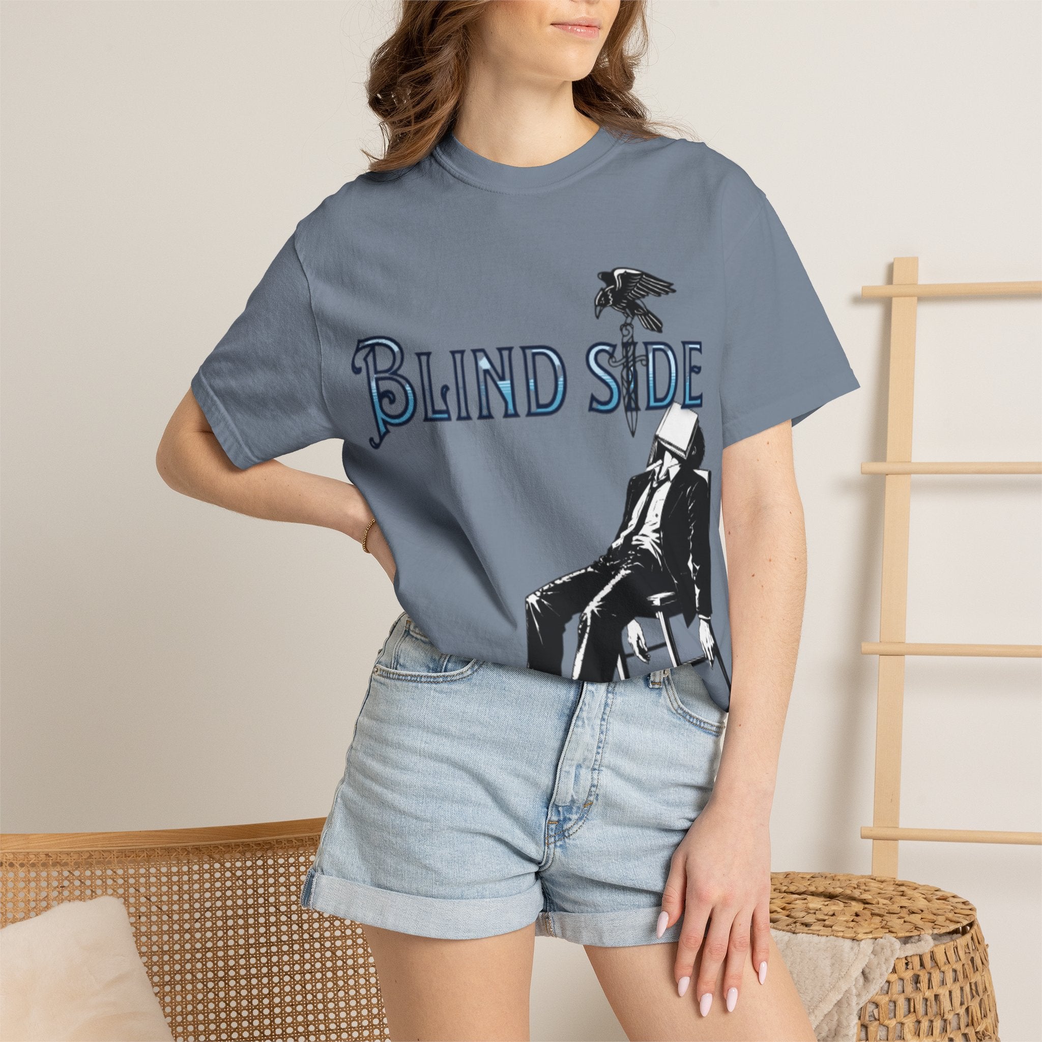 Blind Side Graphic T-Shirt — Vintage Noir Band Tee